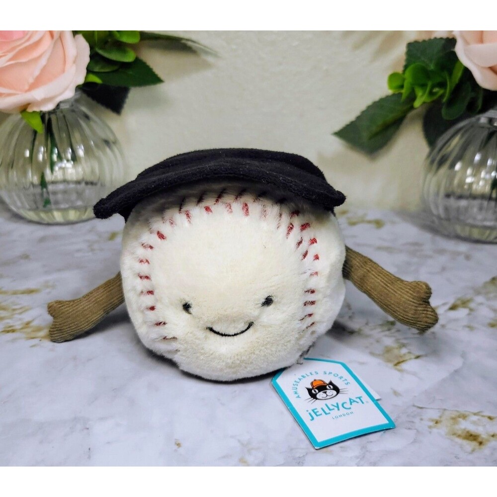 Jellycat Amuseables Sports Baseball AUTHENTIC NWT
